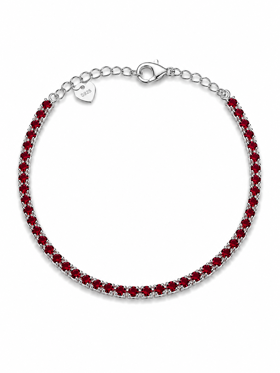 2.5 mm color tennis bracelet