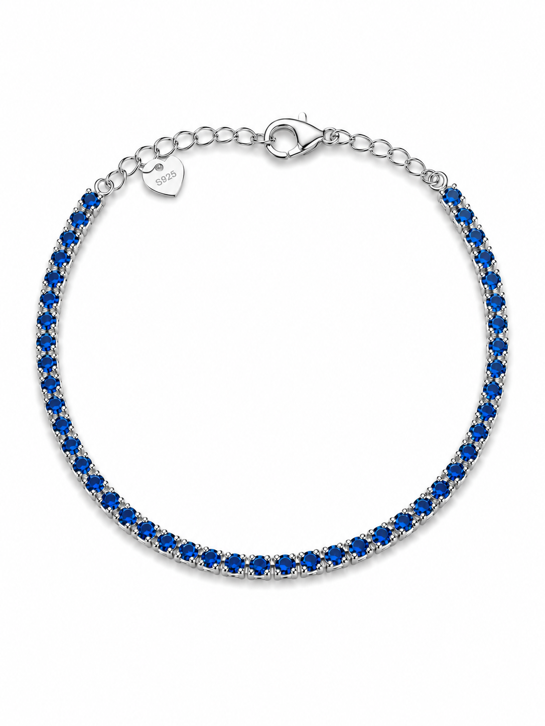 2.5 mm color tennis bracelet