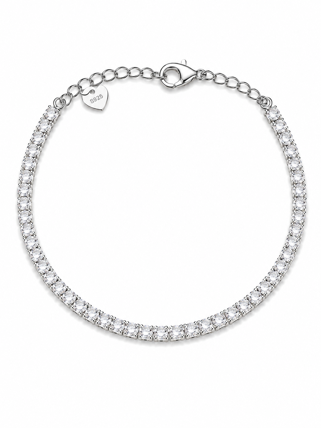 2.5 mm color tennis bracelet