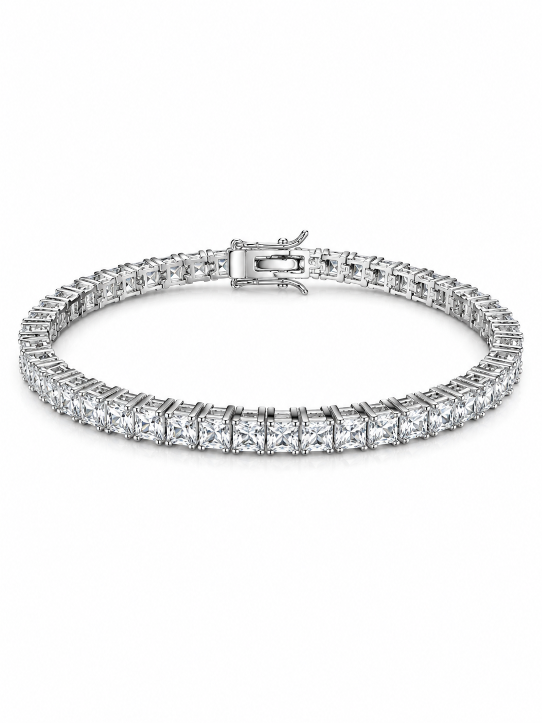3mm square tennis bracelet