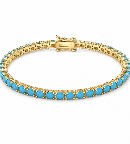 Turquoise Tennis bracelet 3mm
