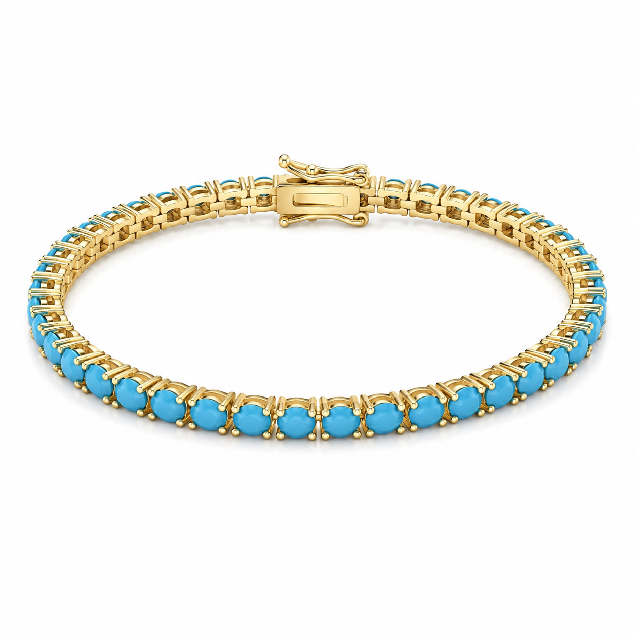 Turquoise Tennis bracelet 3mm