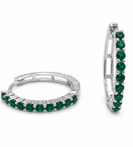 2 cm Classic cz huggie