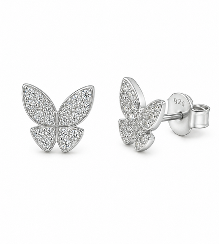 Buttrerfy Pave Stud