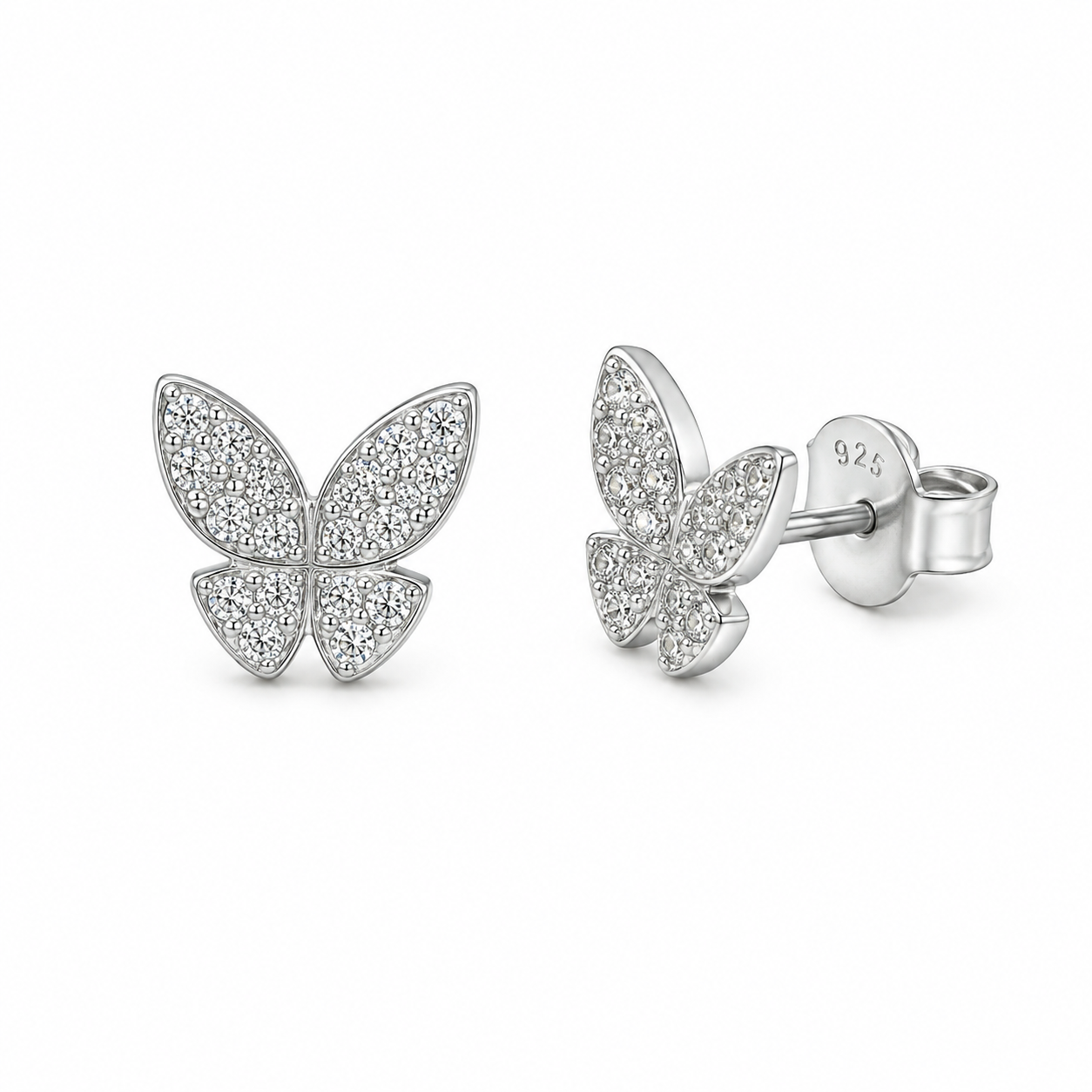 Buttrerfy Pave Stud