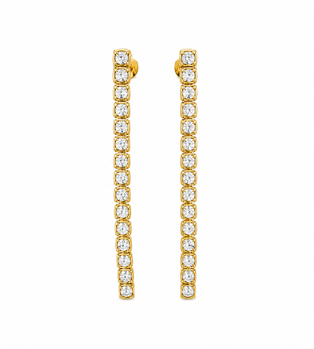 Long tennis earrings