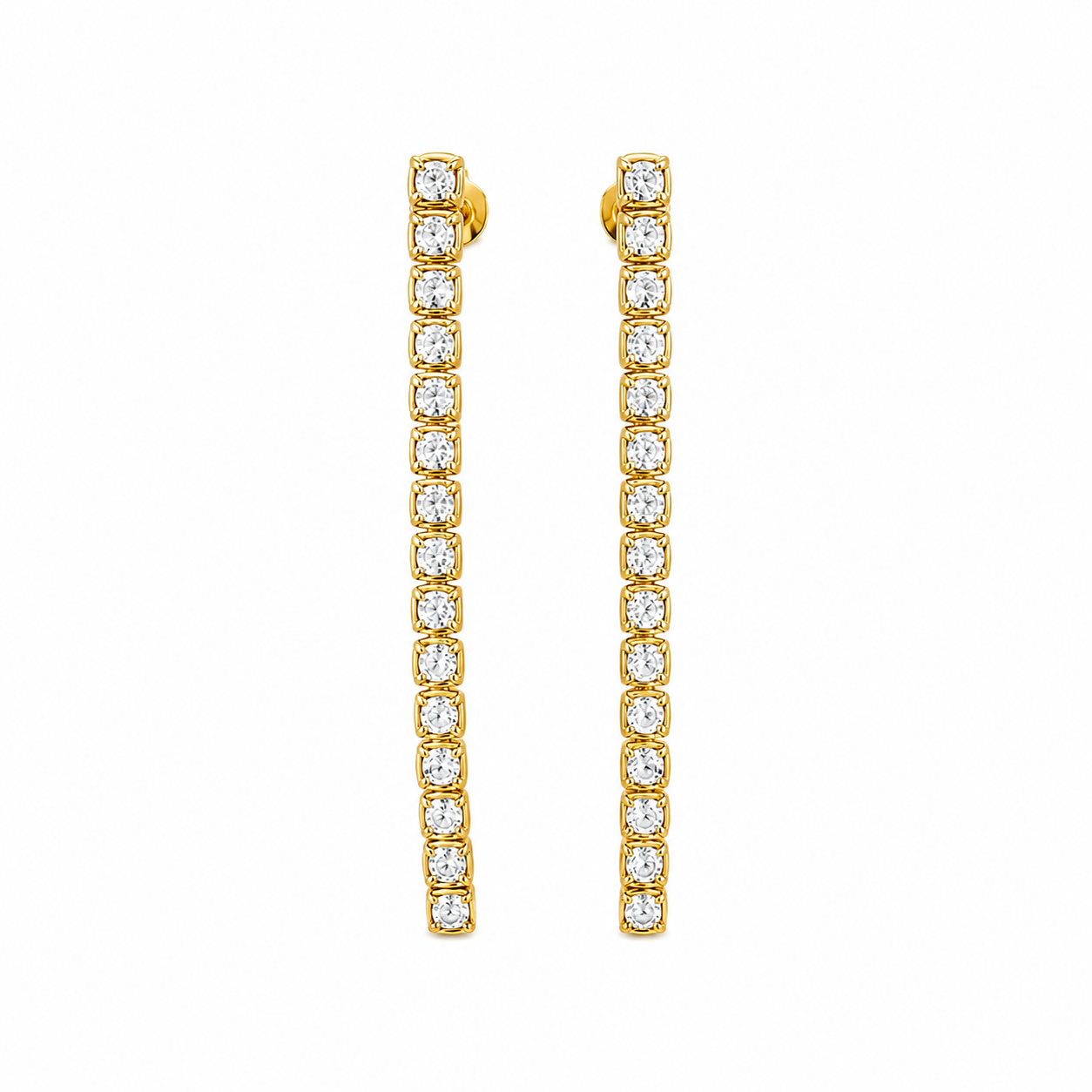 Long tennis earrings