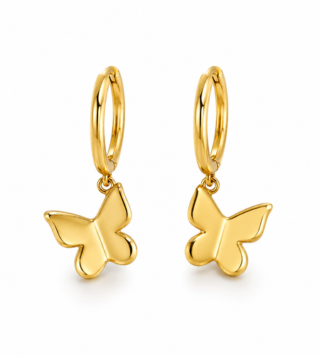 Plain butterfly Huggie