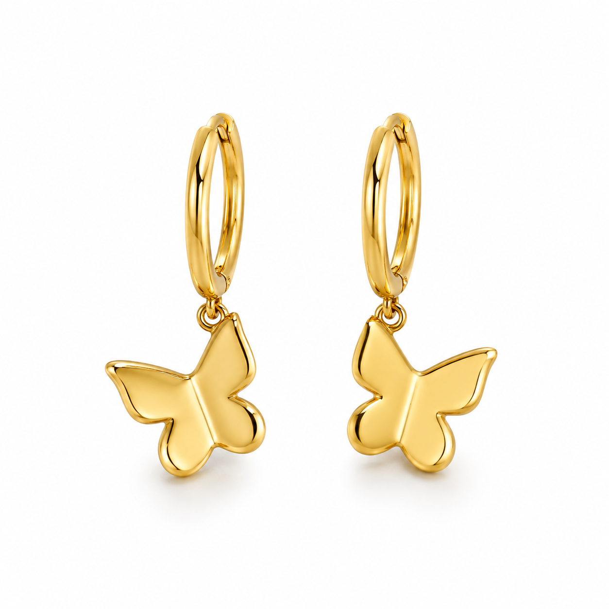 Plain butterfly Huggie