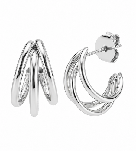 Triple Chunky Hoop (medium )