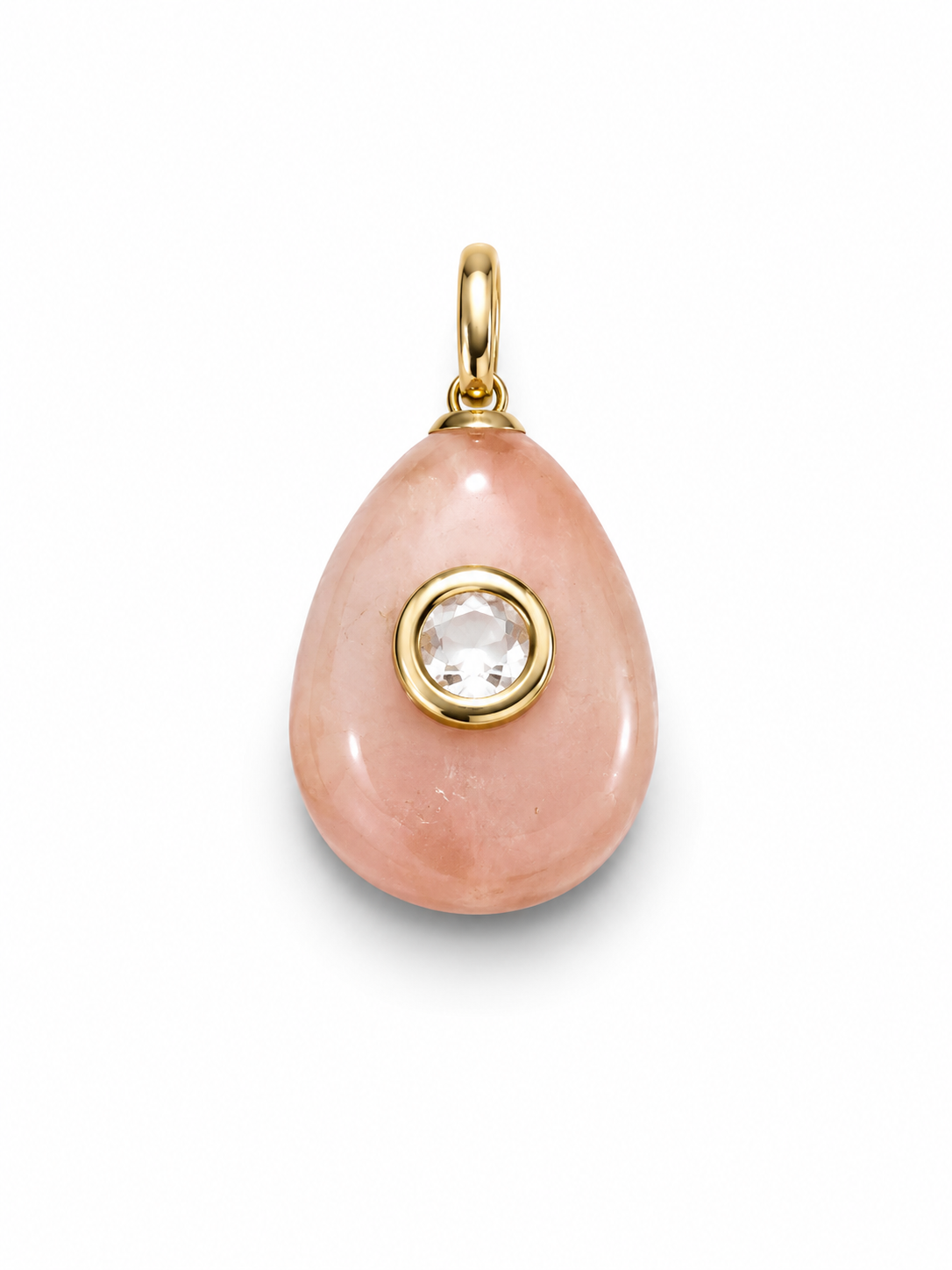 Quartz drop Charm