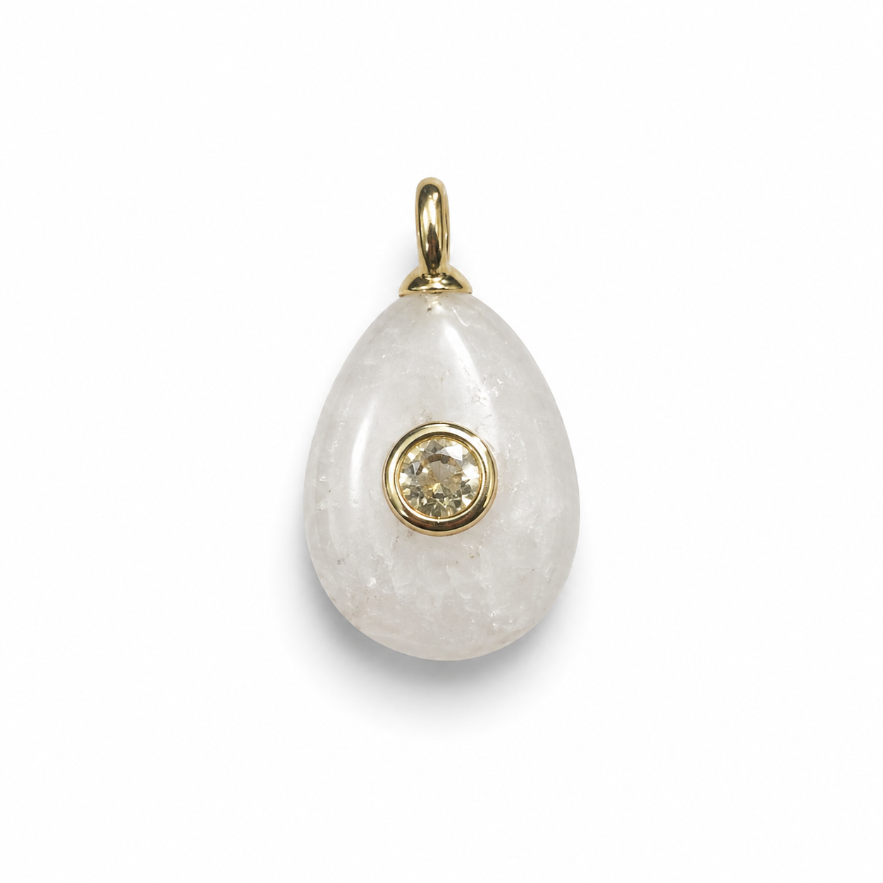 Quartz drop Charm