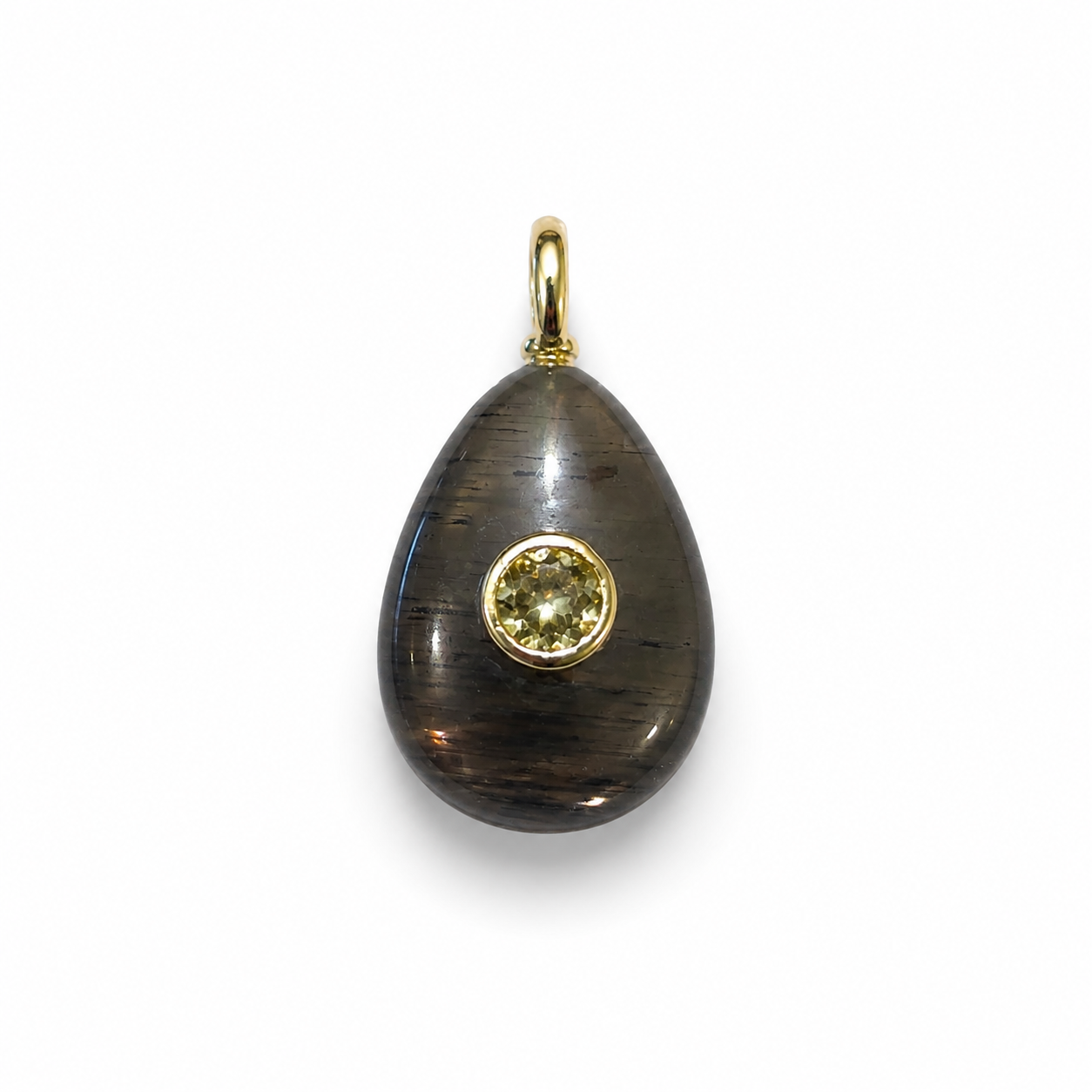 Quartz drop Charm