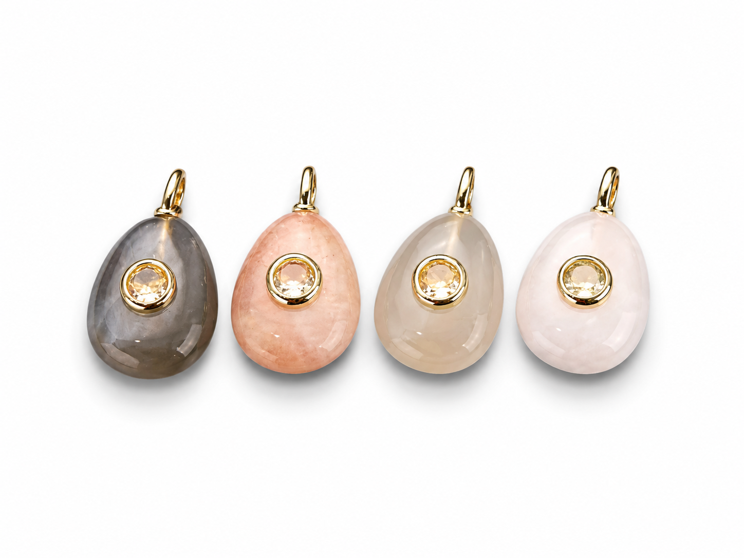 Quartz drop Charm