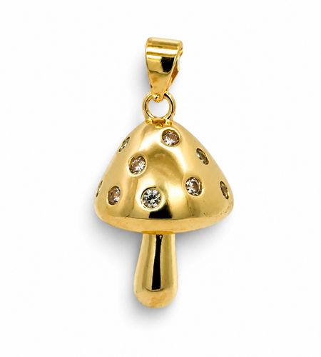 Mushroom Crystal Charm