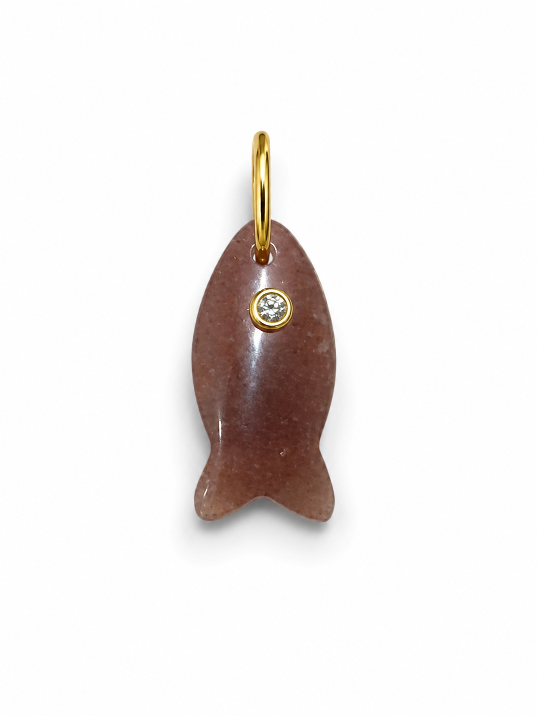 Little Fish Gem Stone Charms