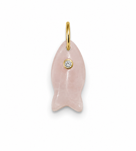 Little Fish Gem Stone Charms