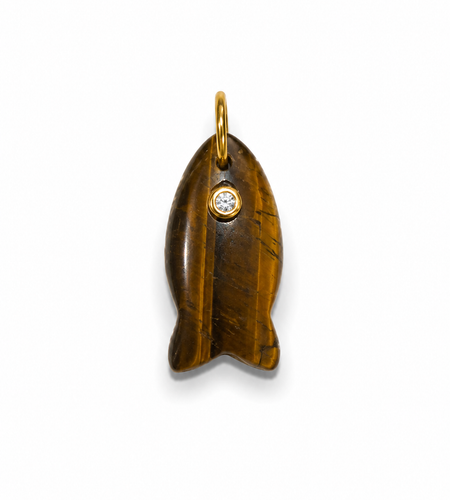 Little Fish Gem Stone Charms