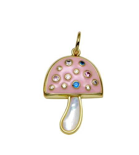 Pinky Mushroom Charm