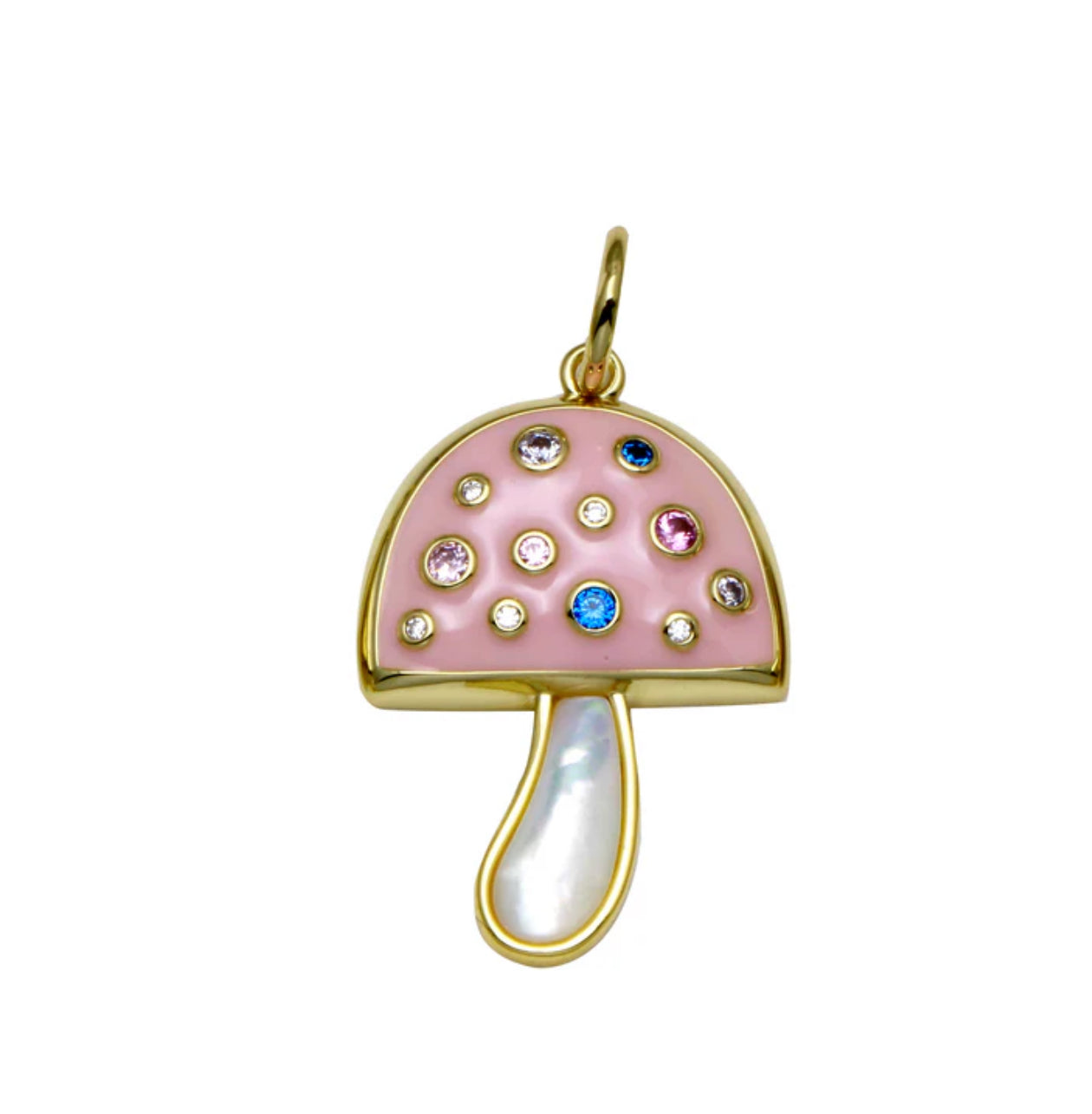 Pinky Mushroom Charm