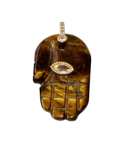 Stone Hamsa Charm