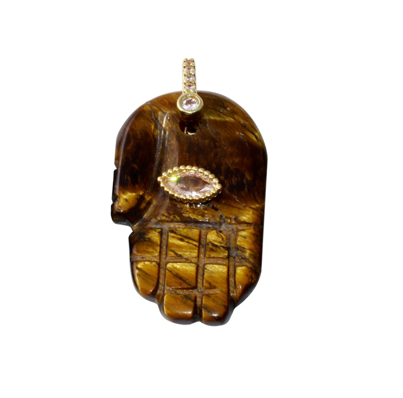 Stone Hamsa Charm