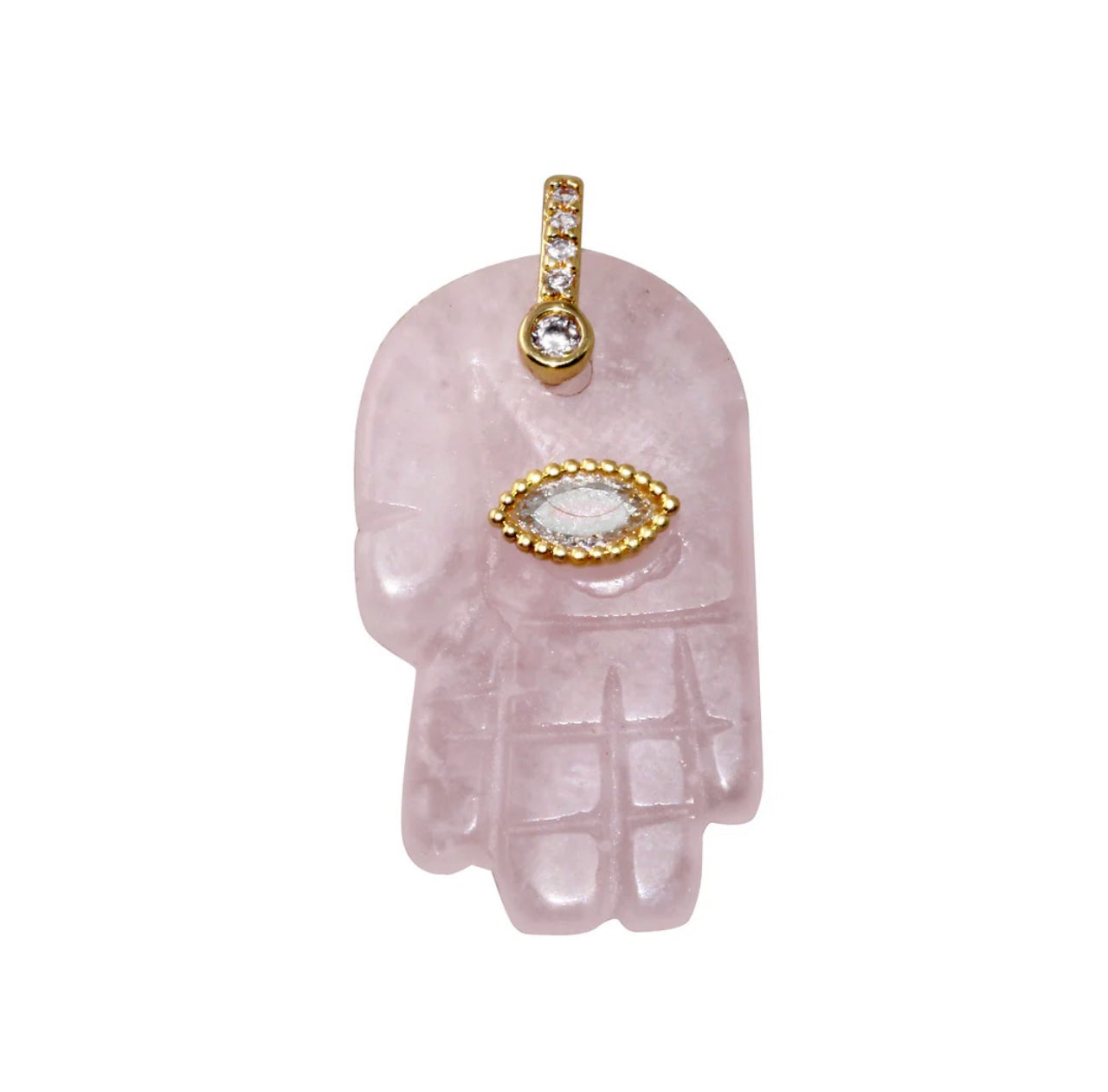 Stone Hamsa Charm