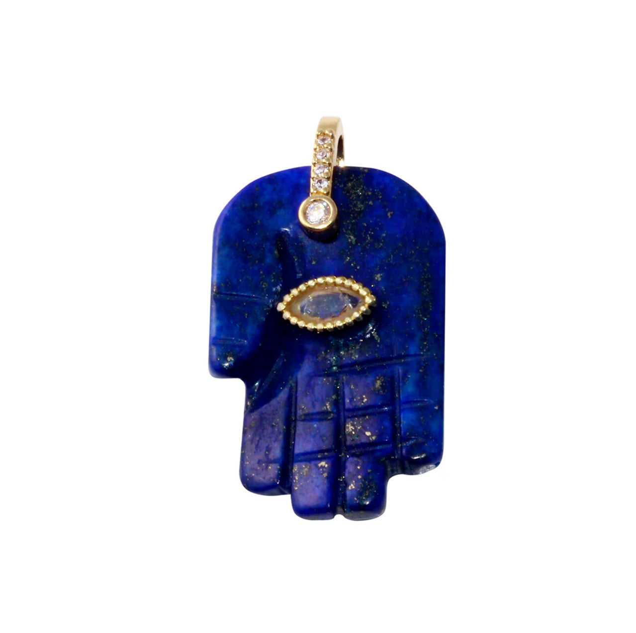 Stone Hamsa Charm