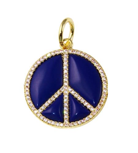 Peace and Love Stone Charm