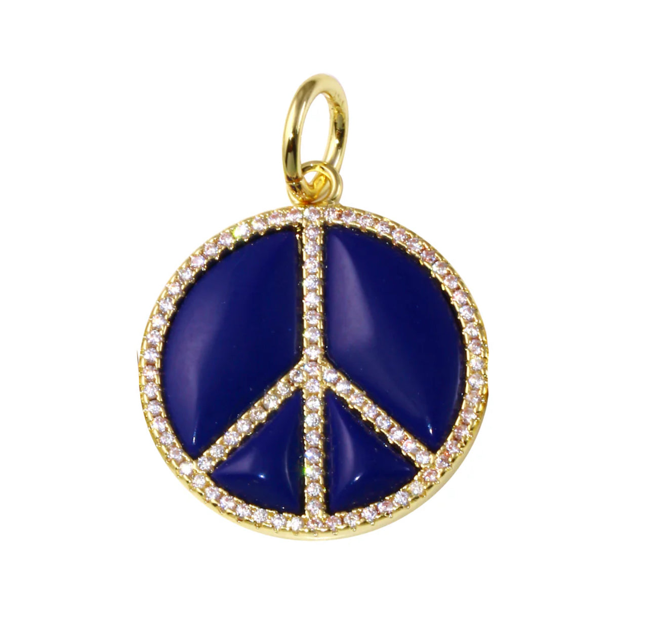 Peace and Love Stone Charm