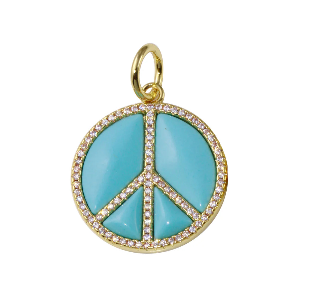 Peace and Love Stone Charm