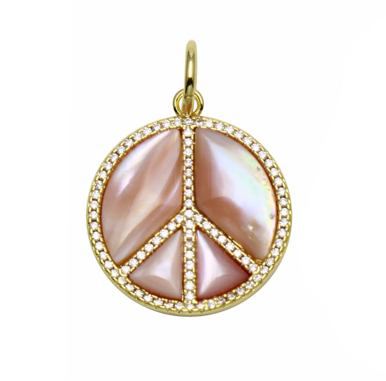 Peace and Love Stone Charm