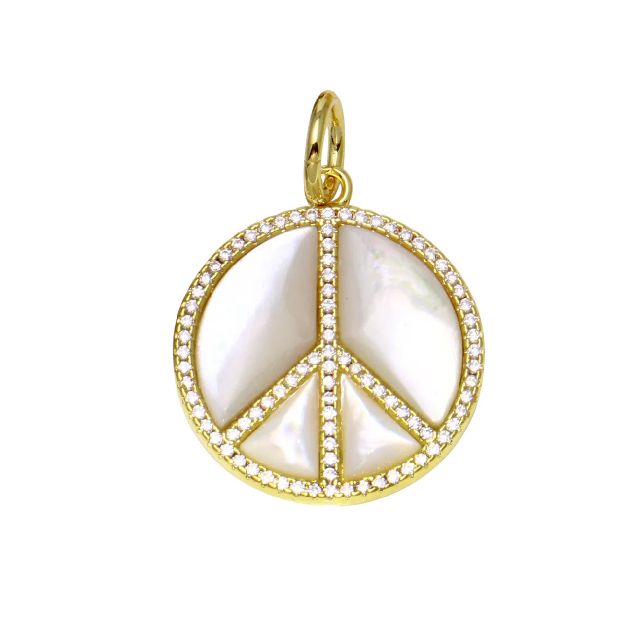 Peace and Love Stone Charm