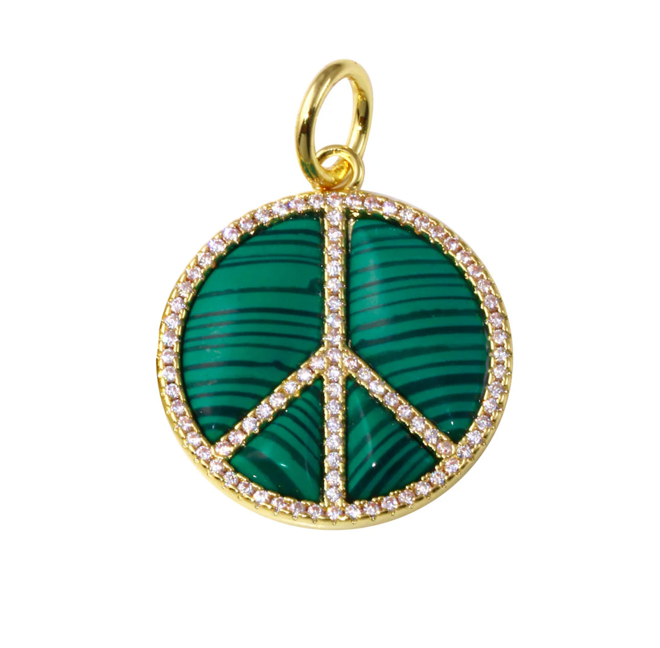 Peace and Love Stone Charm