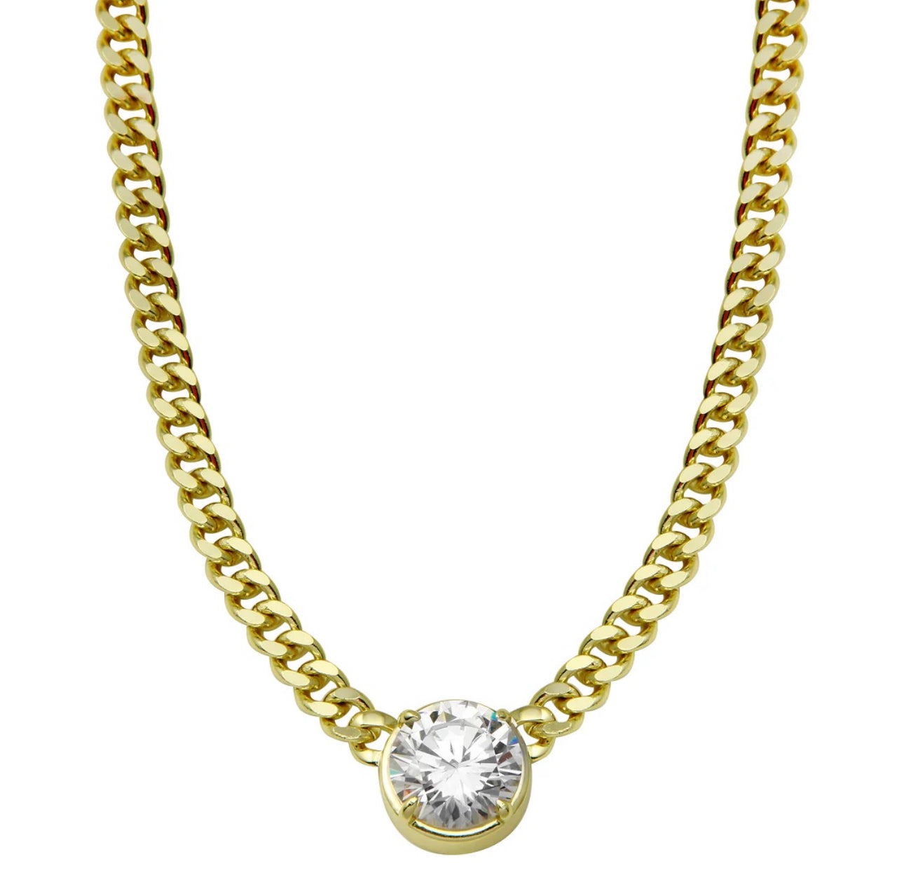 The diamond cuban chain Necklace