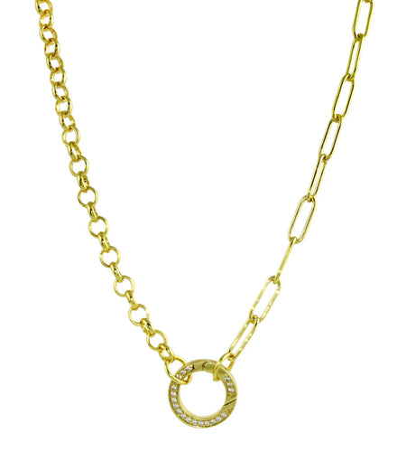 Pave Plush Clasp Chain