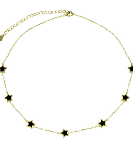 Multi Stone Star Necklace