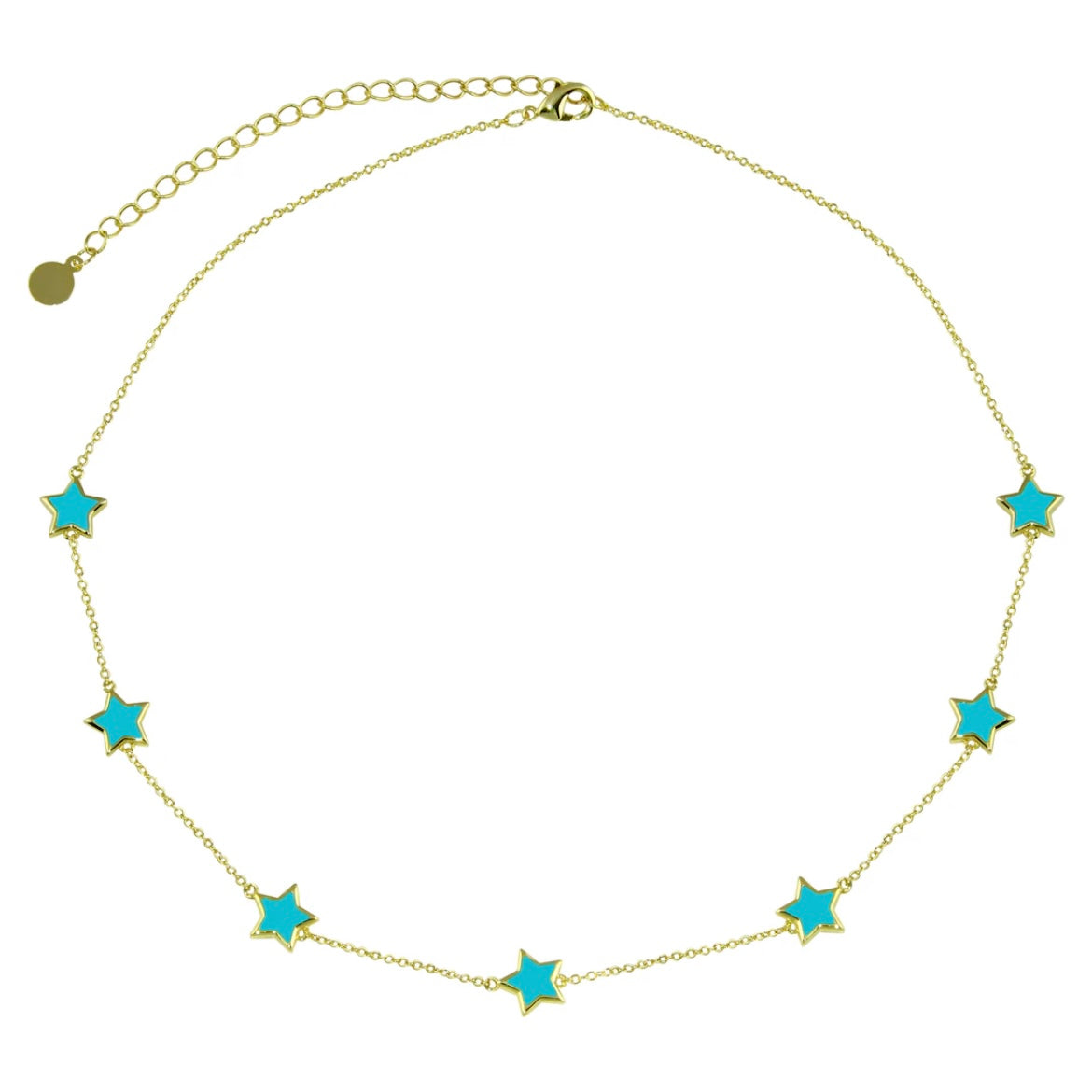 Multi Stone Star Necklace