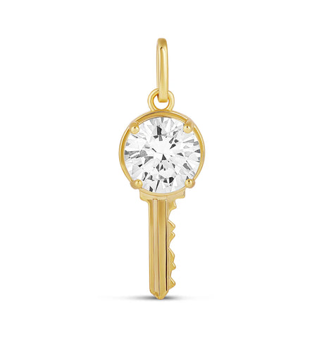 Diamond Key Charm