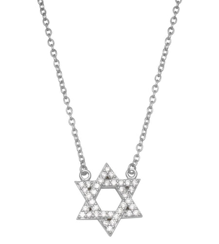 Pave Star of David Necklace