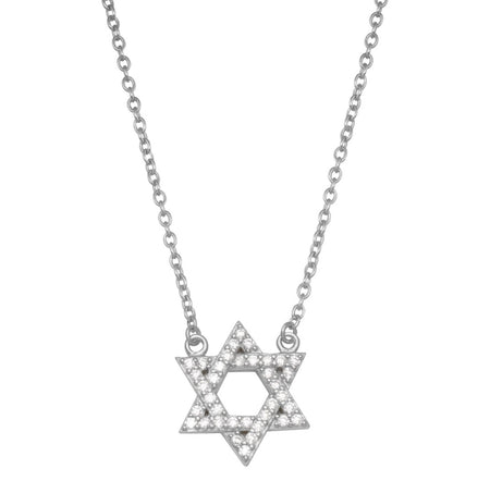 Pave Star of David Necklace
