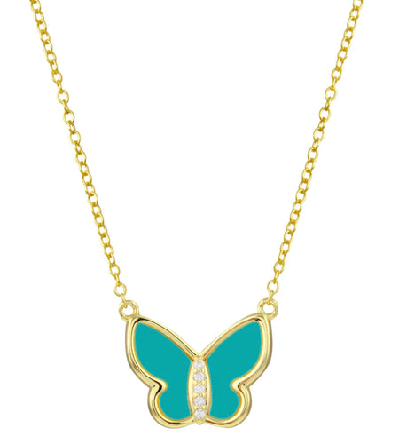 Butterfly Turquoise Necklace