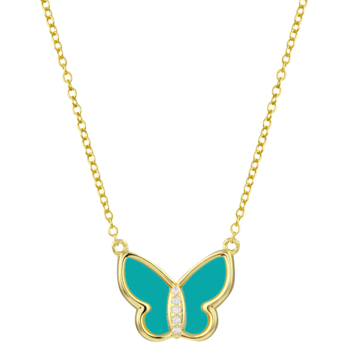 Butterfly Turquoise Necklace