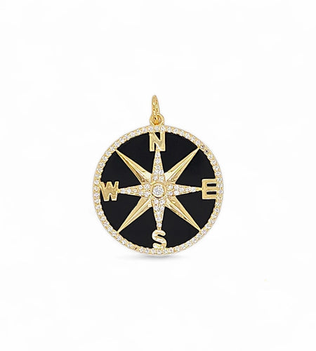 Compass Stone Charm