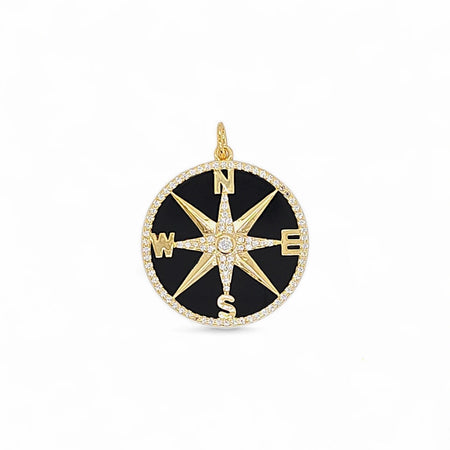 Compass Stone Charm