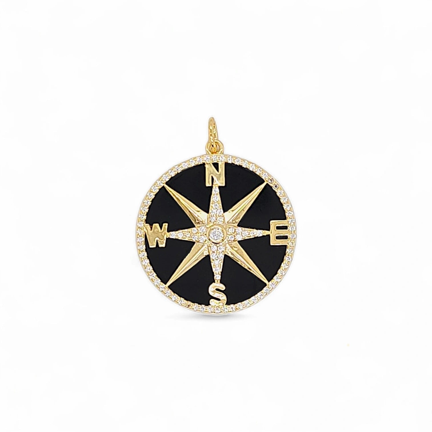 Compass Stone Charm