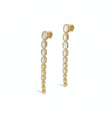 Long Multi Stones Earrings