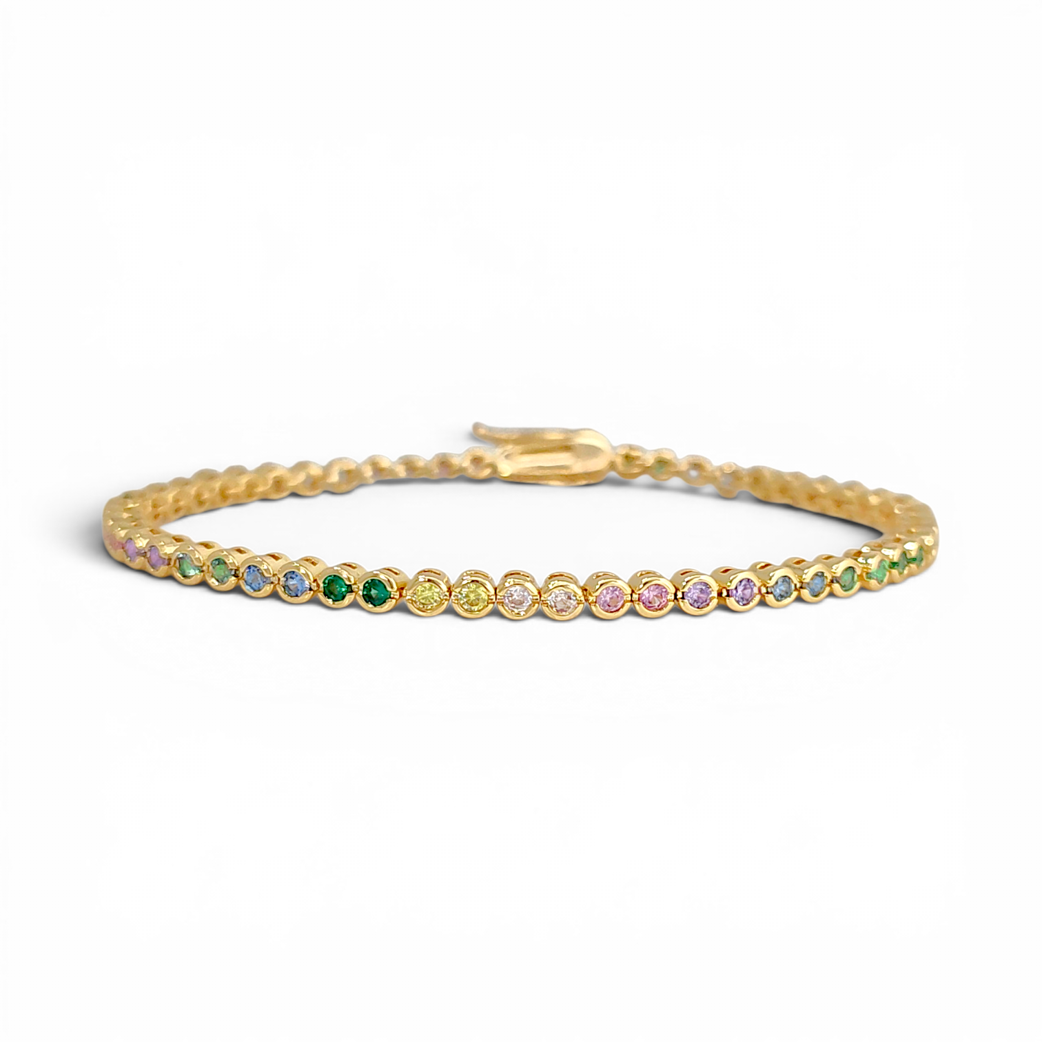 Rainbow Tennis Bracelet