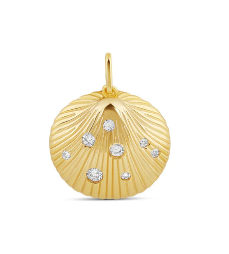 Fluted Shell Charm