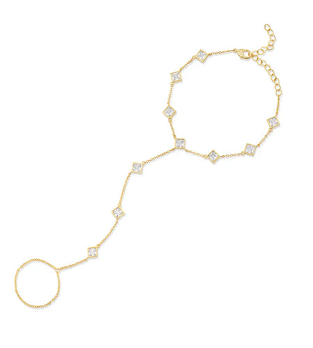 Bezel Square Hand Chain